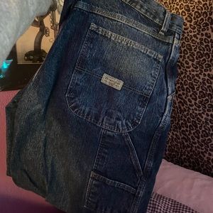 vintage wrangler baggy jeans